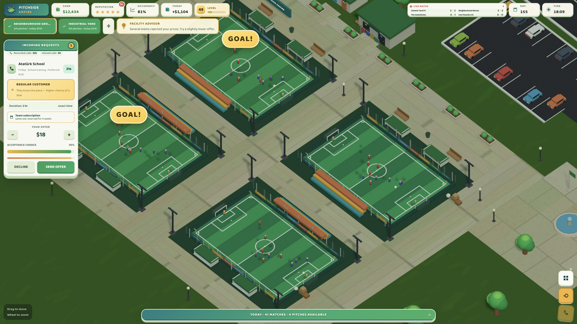 Pitchside Empire screenshot 4