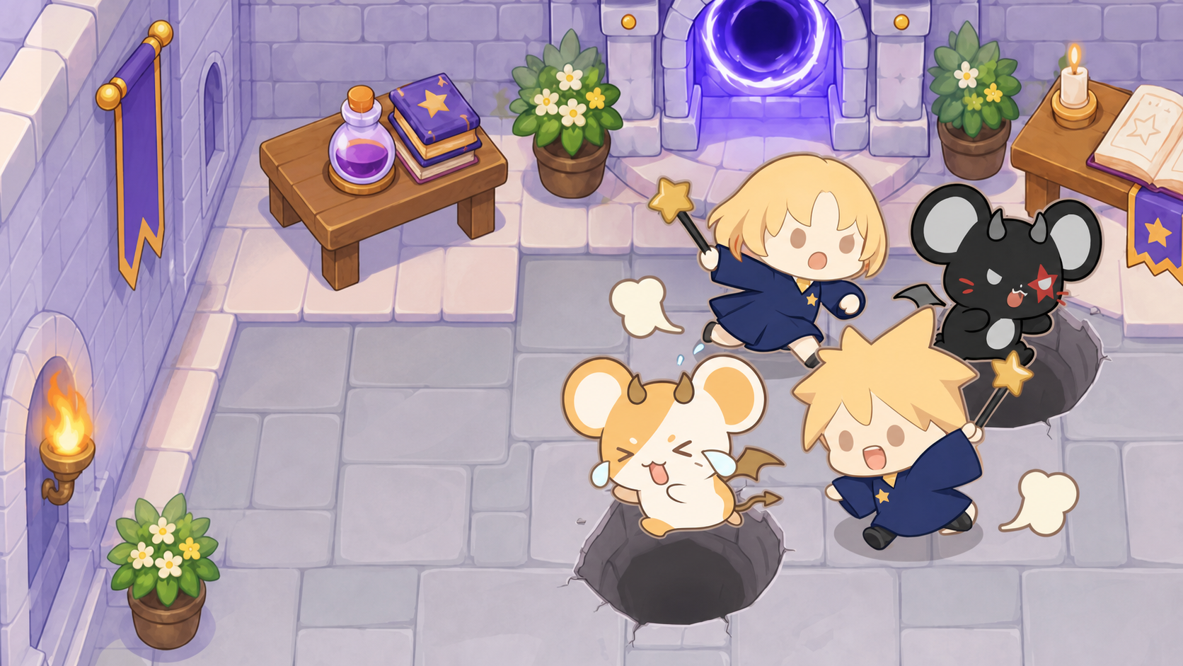 Go Go Muffin Mischief Mice event artwork